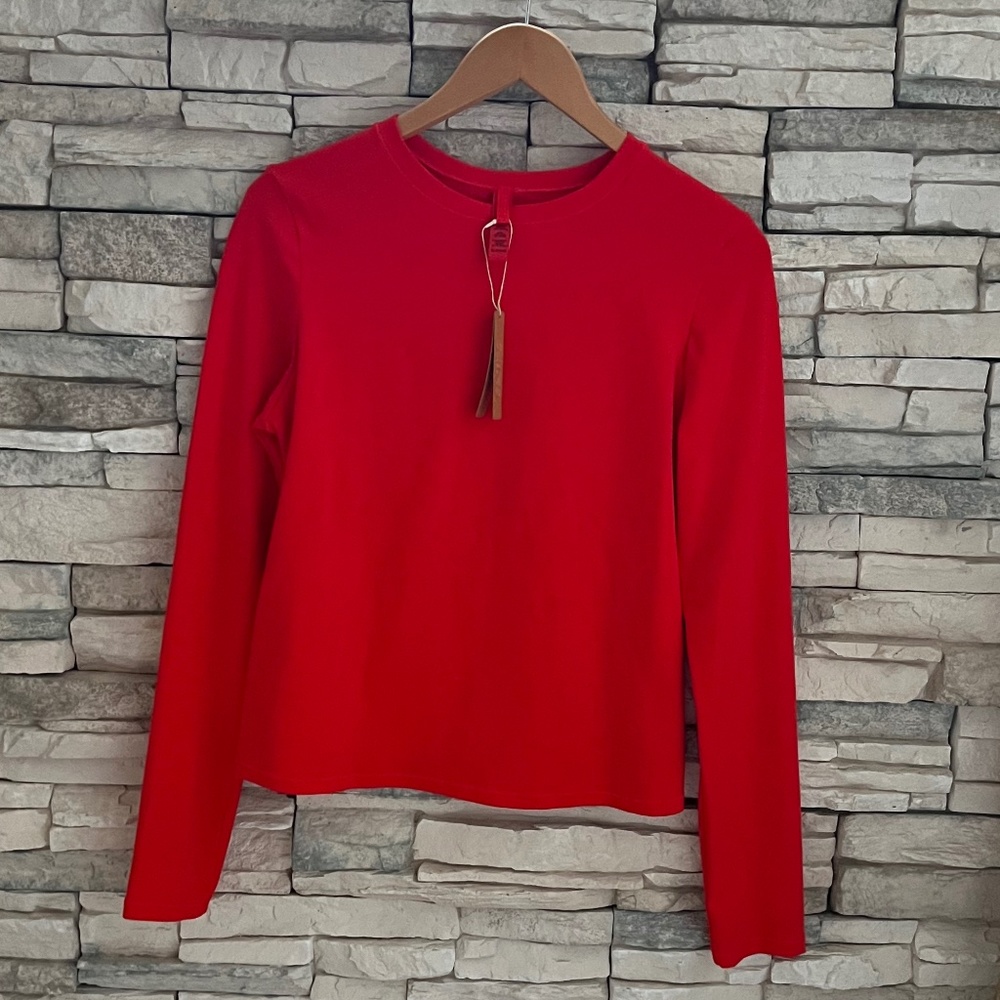 New Sold Out Skims Fits Everybody Long Sleeve Top Ruby Red XL
